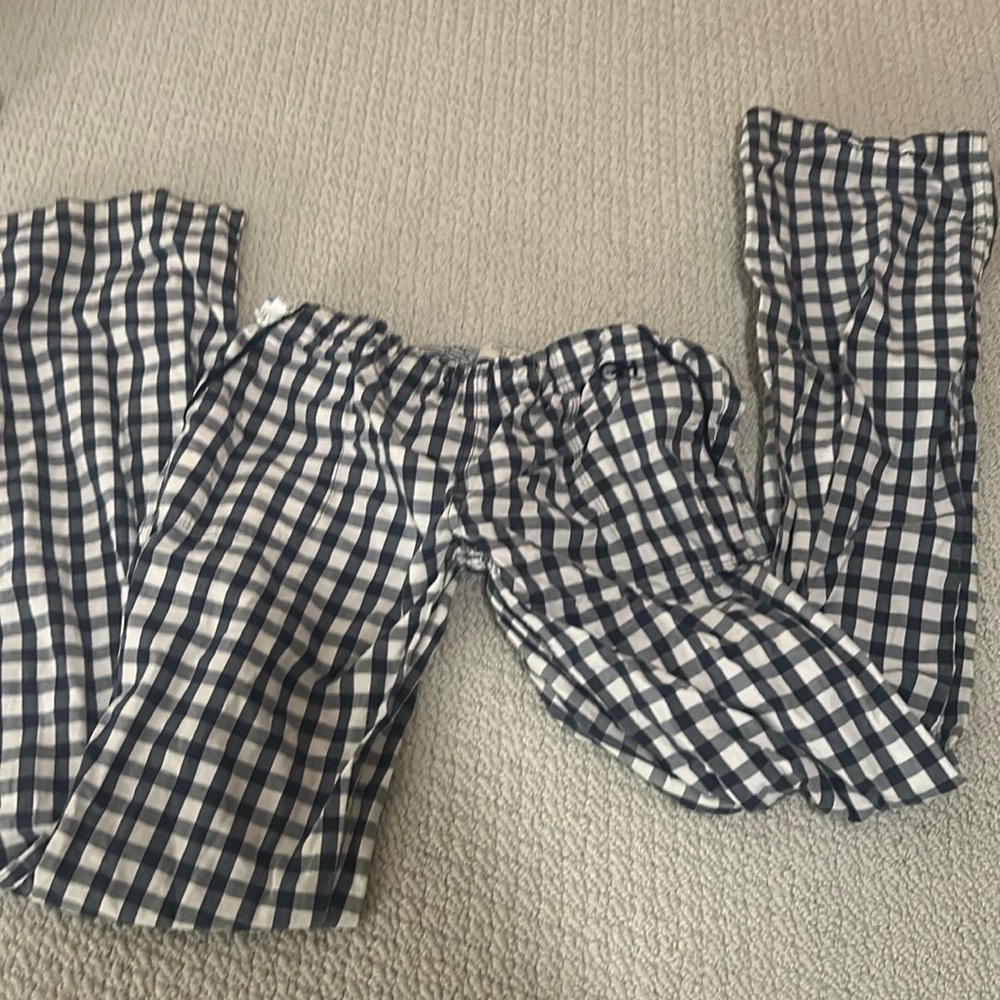 wide leg 2000s filly hicks sydney plaid gingham sleep pajama pants low rise